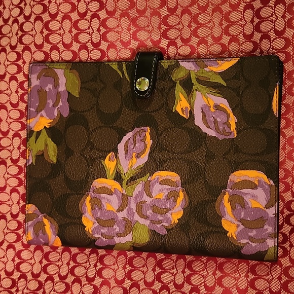 Coach Accessories Notebook Holder Agenda Canvas Can Fit Small Coach accessories notebook holder agenda canvas can fit small